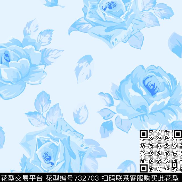 TY0002.jpg - 732703 - 玫瑰 - 传统印花花型 － 女装花型设计 － 瓦栏