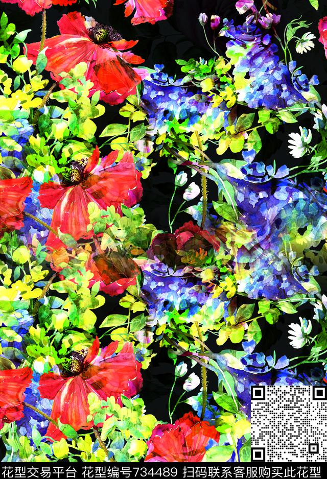 2i.jpg - 734489 - 花瓣 花朵 花纹 - 数码印花花型 － 女装花型设计 － 瓦栏