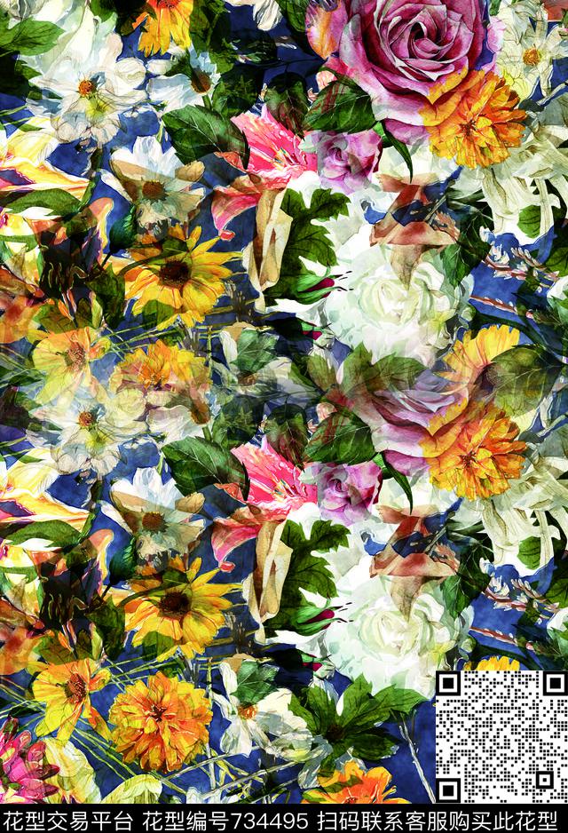 2j.jpg - 734495 - 花瓣 花朵 花纹 - 数码印花花型 － 女装花型设计 － 瓦栏