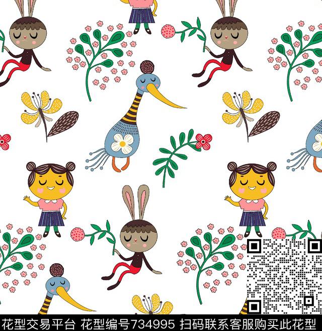 WechatIMG31.jpeg - 734995 - 婴童 韩范 卡通 - 传统印花花型 － 童装花型设计 － 瓦栏