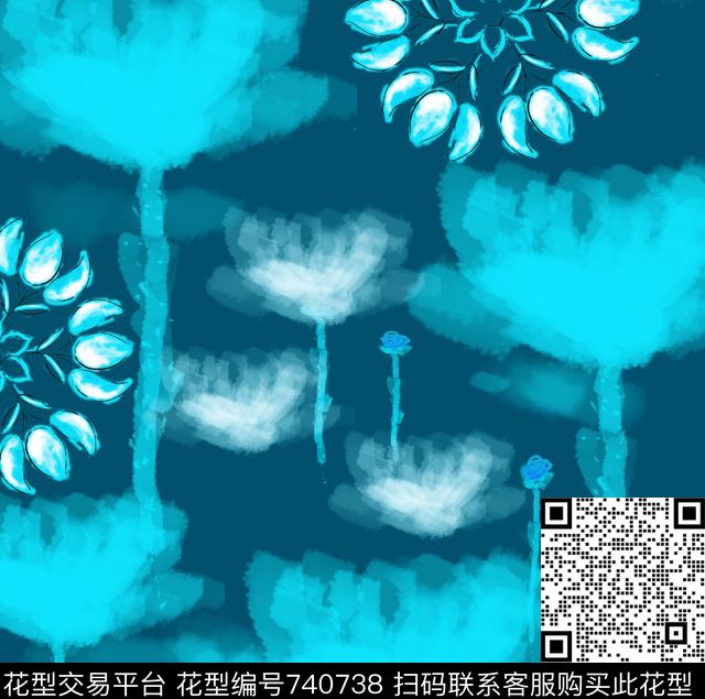 ZENG0026-7.jpg - 740738 - 国画 民族风 中国风 - 数码印花花型 － 女装花型设计 － 瓦栏