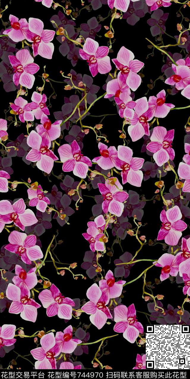 20161120-40S-1.jpg - 744970 - 数码花卉类 满版花 小碎花 - 数码印花花型 － 女装花型设计 － 瓦栏