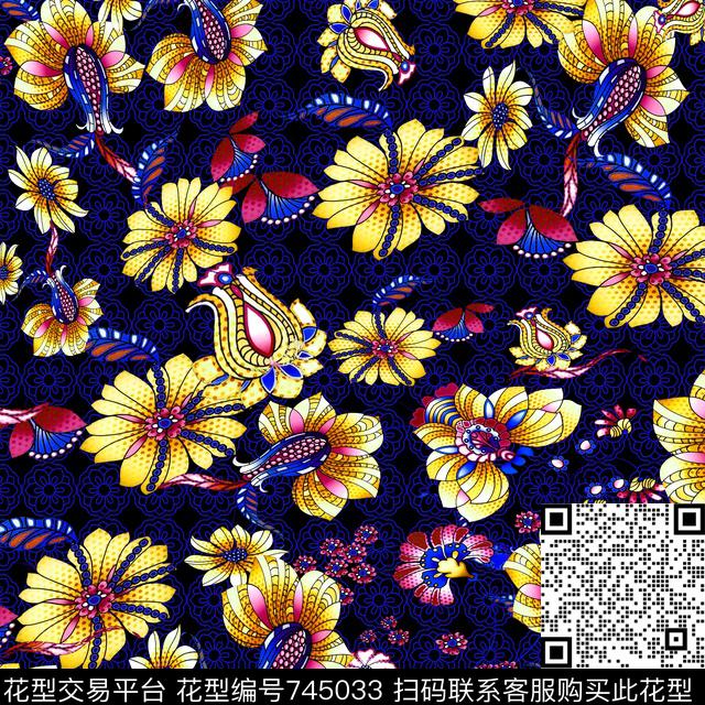 1118-01-02.jpg - 745033 - 花朵 花卉 - 数码印花花型 － 女装花型设计 － 瓦栏