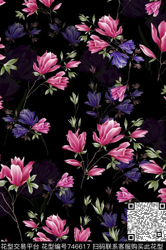 1122-01-01.jpg - 746617 - 花朵 花卉 - 数码印花花型 － 女装花型设计 － 瓦栏