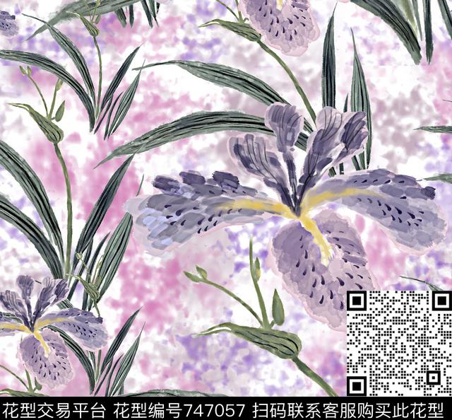 ZENG0027-b.jpg - 747057 - 大花 花朵 花卉 - 数码印花花型 － 女装花型设计 － 瓦栏