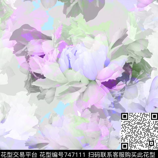 161123-2.jpg - 747111 - 水仙花 牡丹 大花 - 数码印花花型 － 女装花型设计 － 瓦栏