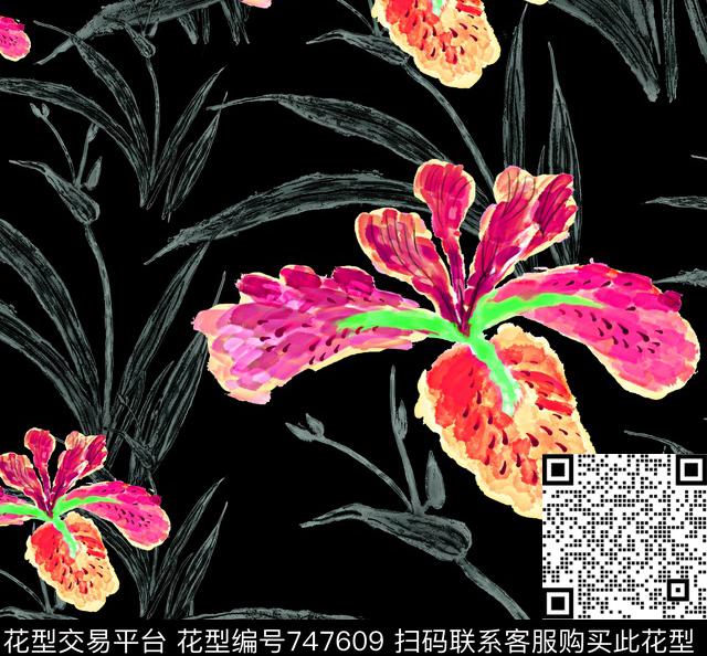 ZENG0027-r.jpg - 747609 - 大花 花朵 花卉 - 数码印花花型 － 女装花型设计 － 瓦栏