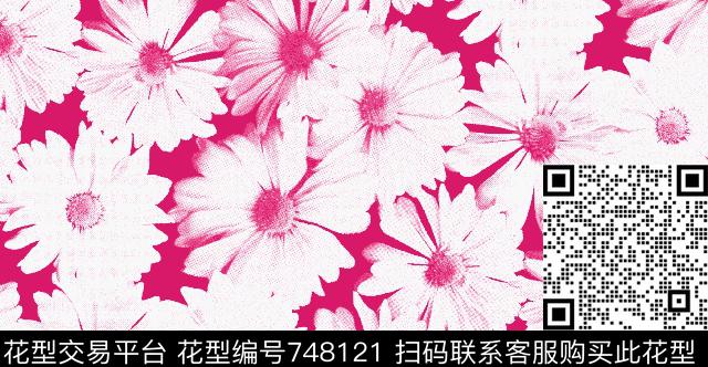 SAM00234.tif - 748121 - 花卉 大花 菊花 - 传统印花花型 － 女装花型设计 － 瓦栏