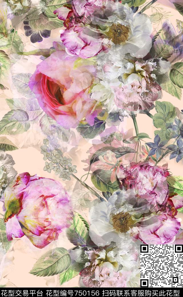 161128-1.jpg - 750156 - 乱花 曼陀罗 牡丹 - 数码印花花型 － 女装花型设计 － 瓦栏