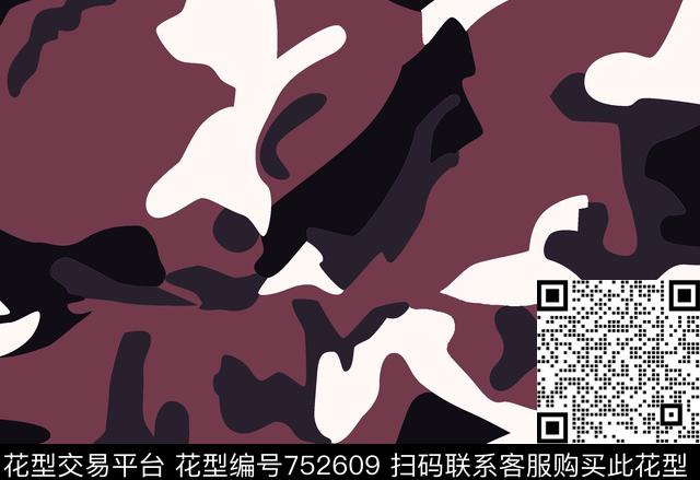 迷彩-0.jpg - 752609 - 军装迷彩 动物纹 羽绒服 - 数码印花花型 － 男装花型设计 － 瓦栏