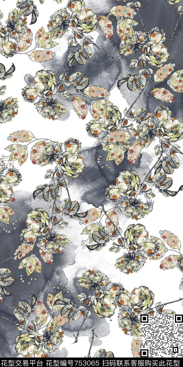 20161203-78.jpg - 753065 - 数码花卉类 小碎花 满版花 - 数码印花花型 － 女装花型设计 － 瓦栏