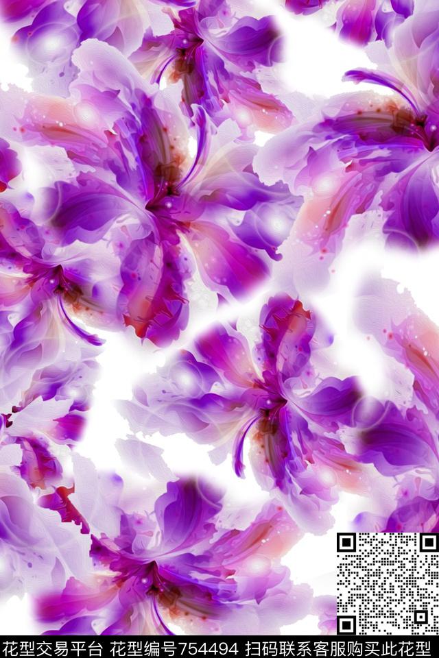 1202-04-02.jpg - 754494 - 花朵 花卉 - 数码印花花型 － 女装花型设计 － 瓦栏