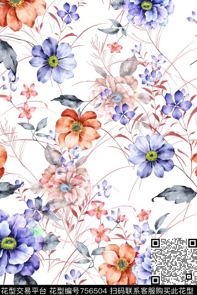 1208-03-01.jpg - 756504 - purity花型carry1 迪拜花卉 - 数码印花花型 － 女装花型设计 － 瓦栏