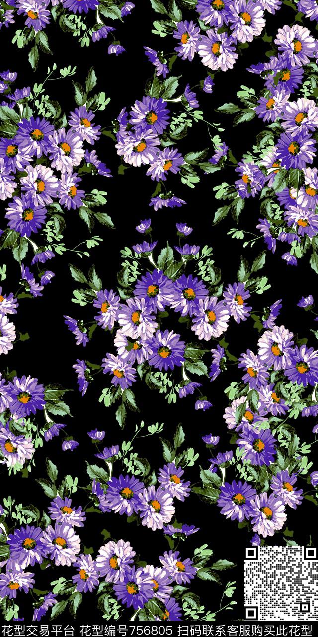 20161209-24S-1.jpg - 756805 - 乱花 小碎花 数码花卉类 - 数码印花花型 － 女装花型设计 － 瓦栏