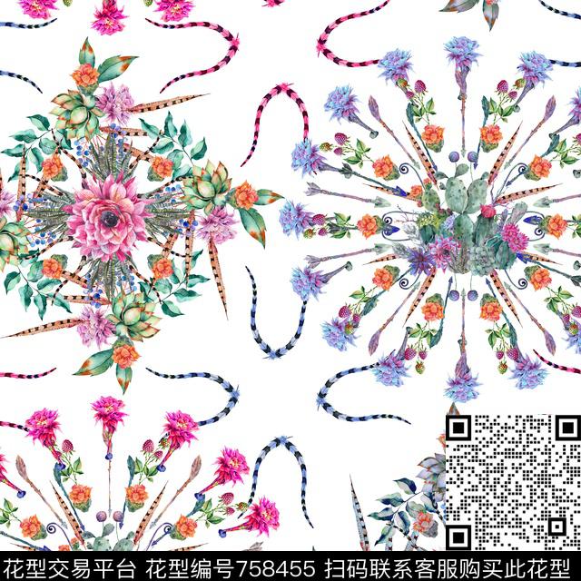 2016-12-11-2.jpg - 758455 - 图腾 部落 波西米亚 - 数码印花花型 － 女装花型设计 － 瓦栏