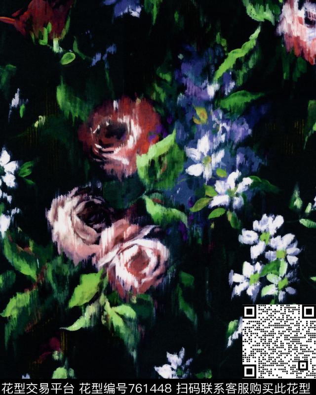161217-2.jpg - 761448 - 牡丹 花卉 手绘 - 数码印花花型 － 女装花型设计 － 瓦栏