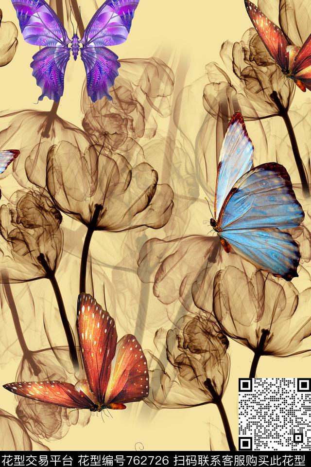 20161218-1.jpg - 762726 - 花卉 花朵 大花 - 数码印花花型 － 女装花型设计 － 瓦栏