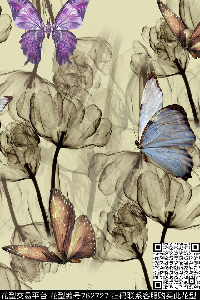 20161218-1-a.jpg - 762727 - 花卉 花朵 大花 - 数码印花花型 － 女装花型设计 － 瓦栏