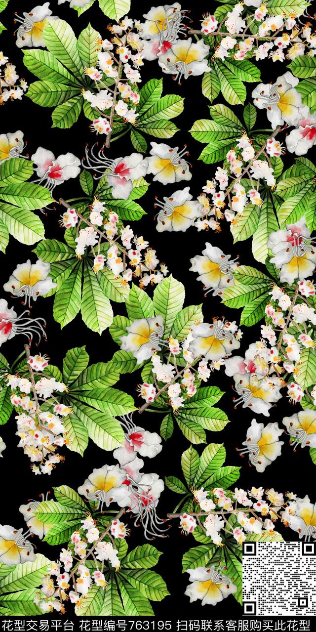 20161220-45S.jpg - 763195 - 数码花卉类 小碎花 满版花 - 数码印花花型 － 女装花型设计 － 瓦栏