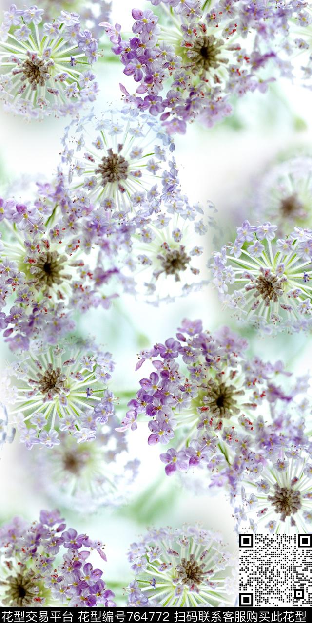 20161223-54S.jpg - 764772 - 花卉 数码花卉类 小碎花 - 数码印花花型 － 女装花型设计 － 瓦栏