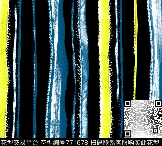 170106-1.tif - 771678 - 波浪条纹 横条 条纹 - 数码印花花型 － 女装花型设计 － 瓦栏