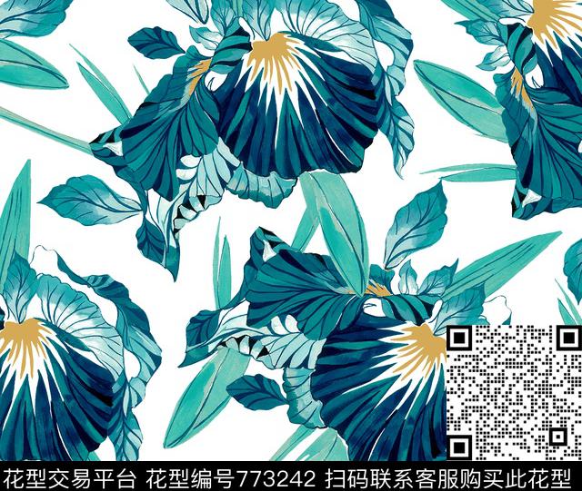 170110-7.jpg - 773242 - 花瓣 花朵 花卉 - 数码印花花型 － 女装花型设计 － 瓦栏