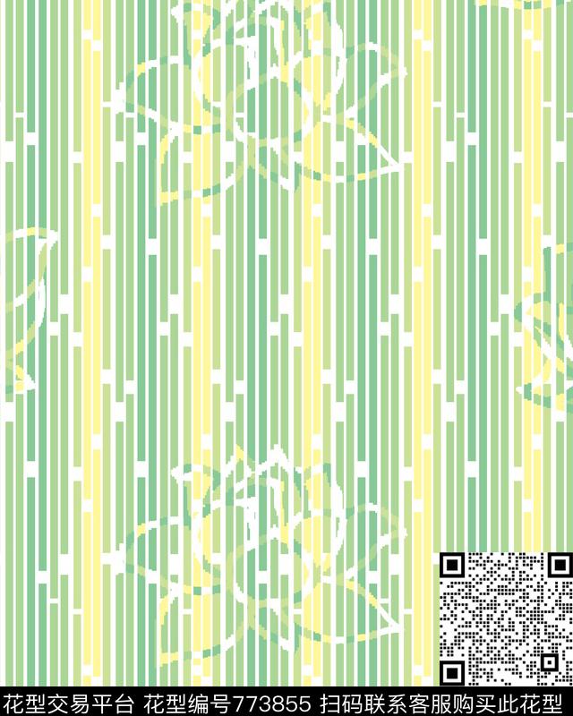 A1.jpg - 773855 - 抽象、现代、装饰 - 传统印花花型 － 沙发布花型设计 － 瓦栏