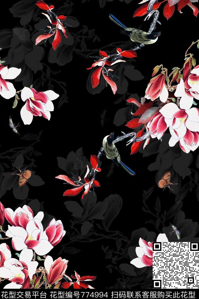 114.jpg - 774994 - 花卉 - 数码印花花型 － 女装花型设计 － 瓦栏