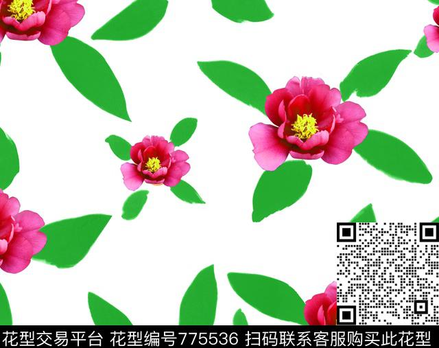 00000011.tif - 775536 - 花瓣 花朵 小碎花 - 数码印花花型 － 女装花型设计 － 瓦栏