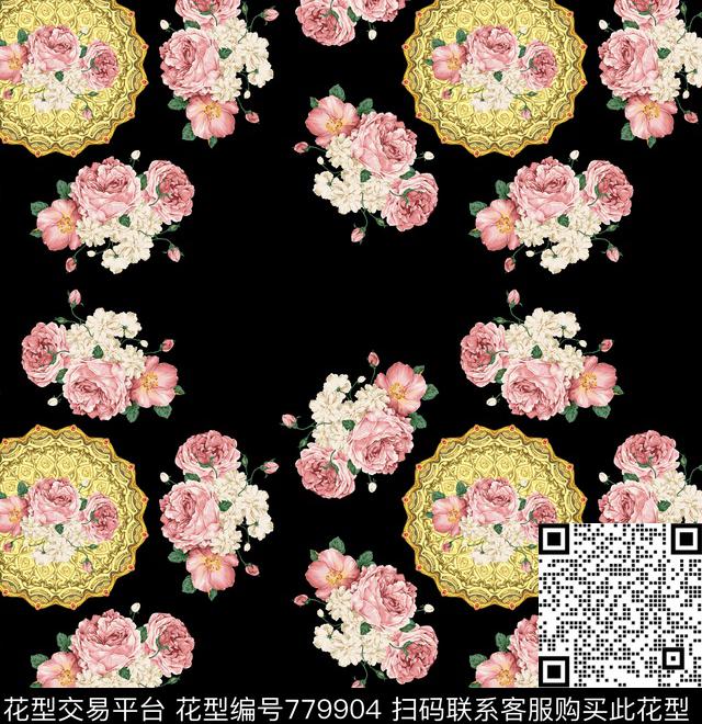 玫瑰花.jpg - 779904 - 乱花 花瓣 玫瑰 - 数码印花花型 － 女装花型设计 － 瓦栏