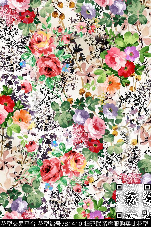2016035.jpg - 781410 - 花卉 满版 组合 - 数码印花花型 － 女装花型设计 － 瓦栏