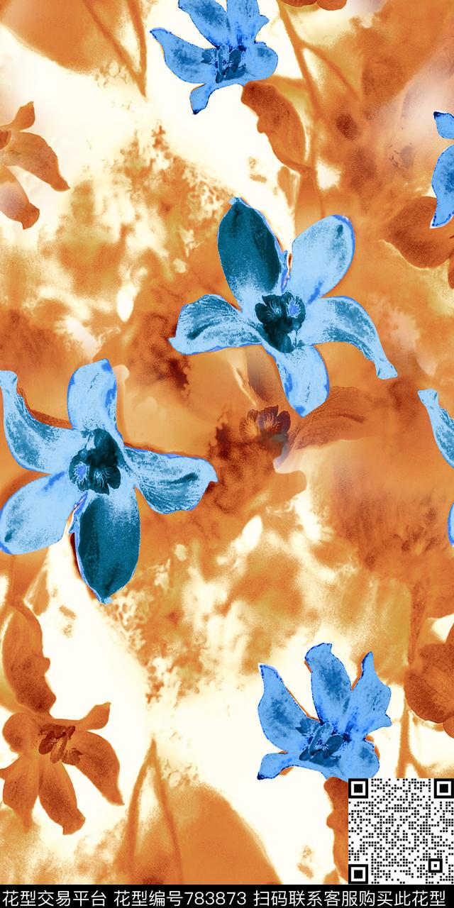 Qq17.02.15-4.jpg - 783873 - 乱花 抽象花卉 抽象底纹 - 数码印花花型 － 女装花型设计 － 瓦栏