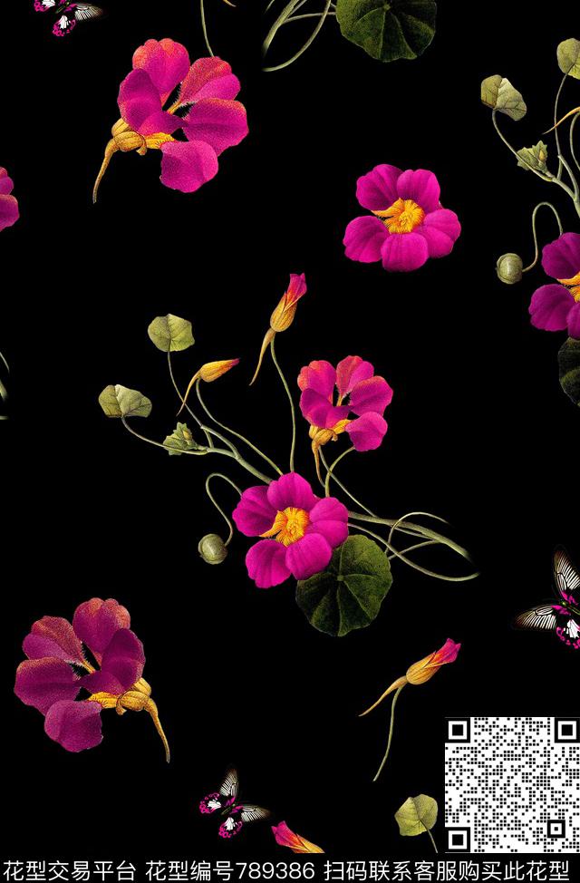 170222-03-02.jpg - 789386 - 小碎花 花朵 花卉 - 数码印花花型 － 女装花型设计 － 瓦栏