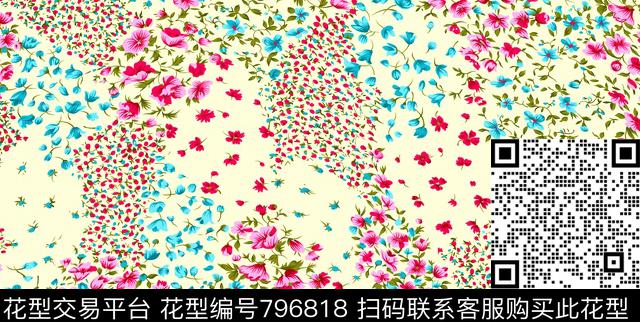 07431.tif - 796818 - 少女衣裙系列 花卉 小碎花 - 传统印花花型 － 泳装花型设计 － 瓦栏