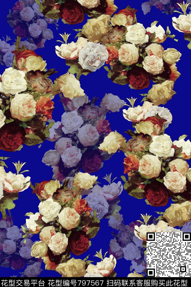 艾拉-102.jpg - 797567 - 小碎花 花朵 花卉 - 数码印花花型 － 女装花型设计 － 瓦栏