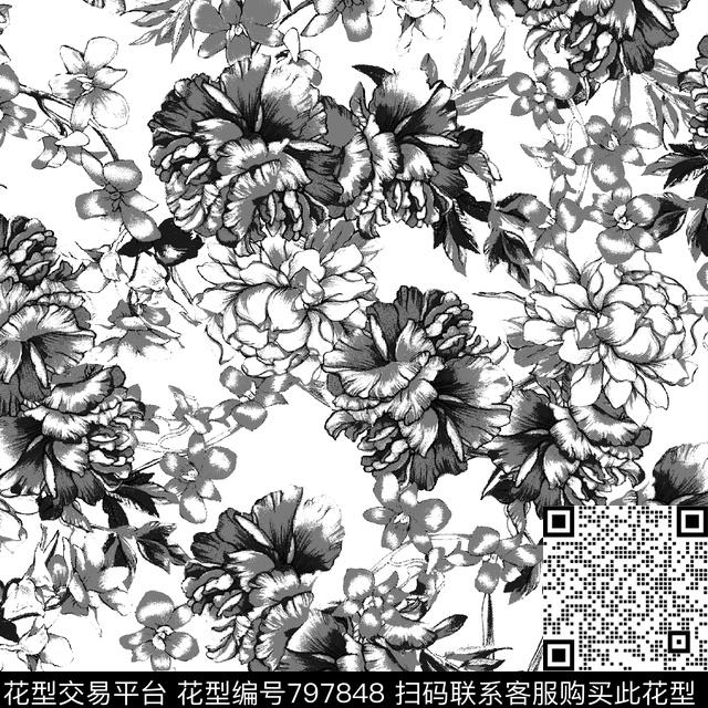 170211-3.jpg - 797848 - 牡丹 花朵 花卉 - 传统印花花型 － 女装花型设计 － 瓦栏