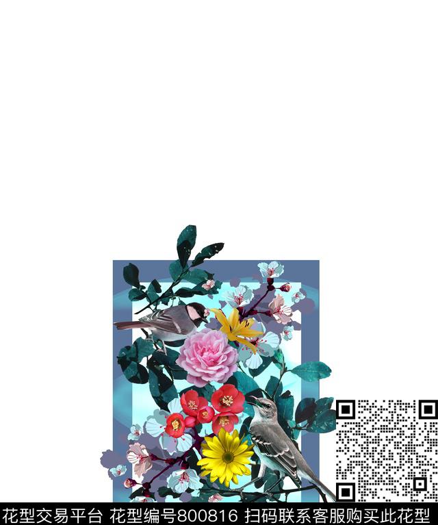 3.jpg - 800816 - 花鸟 大花 花卉 - 数码印花花型 － 女装花型设计 － 瓦栏