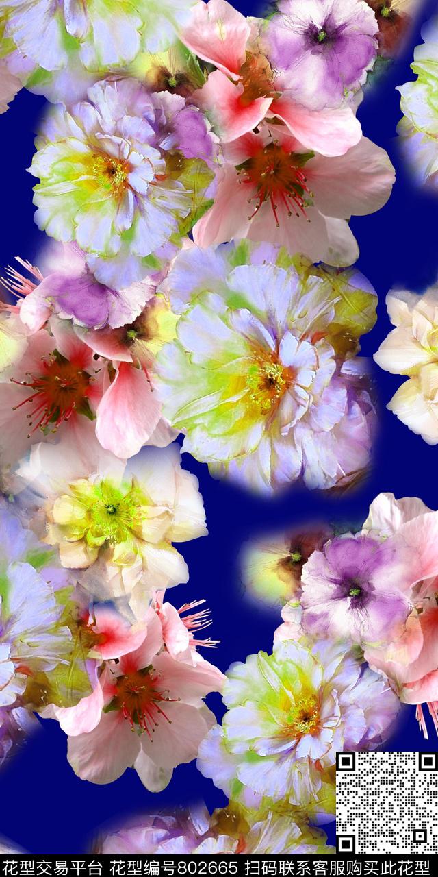2017-LY-03-27.jpg - 802665 - 清爽 抽象 花卉 - 数码印花花型 － 女装花型设计 － 瓦栏