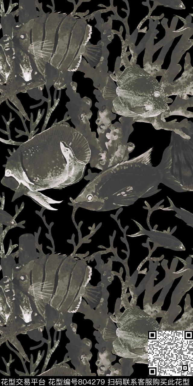 170314-3.jpg - 804279 - 热带鱼 海底世界 珊瑚 - 数码印花花型 － 男装花型设计 － 瓦栏