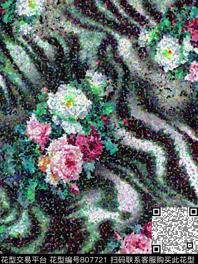 MC-0043副本.jpg - 807721 - 抽象 花卉 虎皮 - 数码印花花型 － 女装花型设计 － 瓦栏