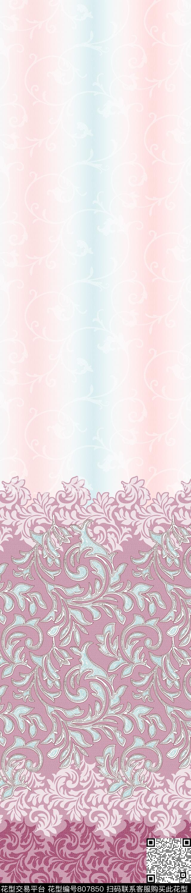 YJH170319h.jpg - 807850 - 彩条 窗帘 欧式 - 传统印花花型 － 窗帘花型设计 － 瓦栏