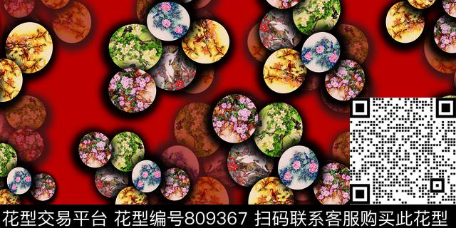 hua.jpg - 809367 - 花卉 流行 女装 - 数码印花花型 － 女装花型设计 － 瓦栏
