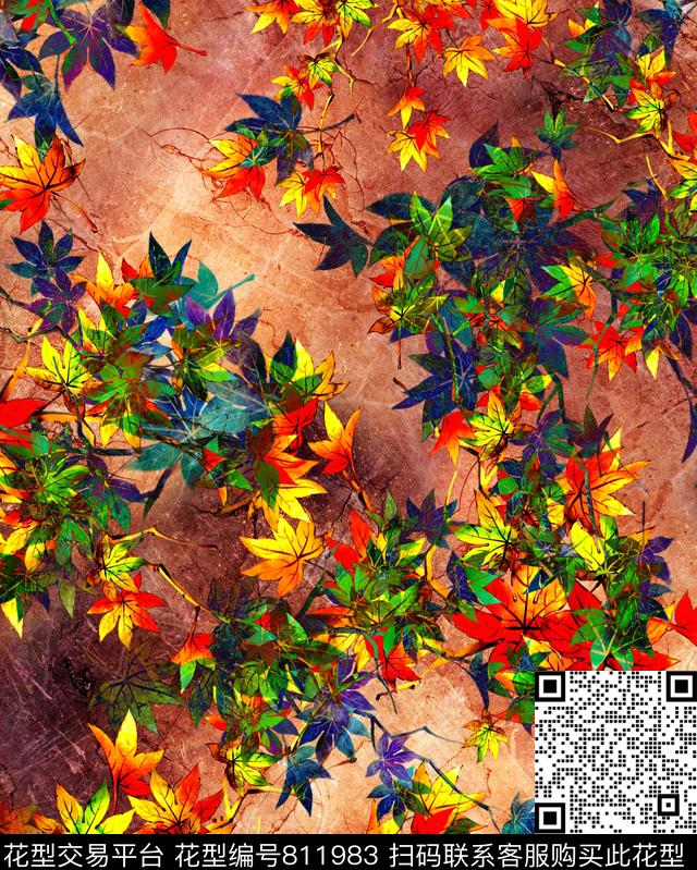 h78.jpg - 811983 - 棕榈叶 热带 叶子 - 数码印花花型 － 女装花型设计 － 瓦栏