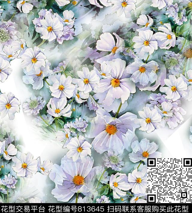 new d19.jpg - 813645 - colorise colorfull flower - 数码印花花型 － 女装花型设计 － 瓦栏