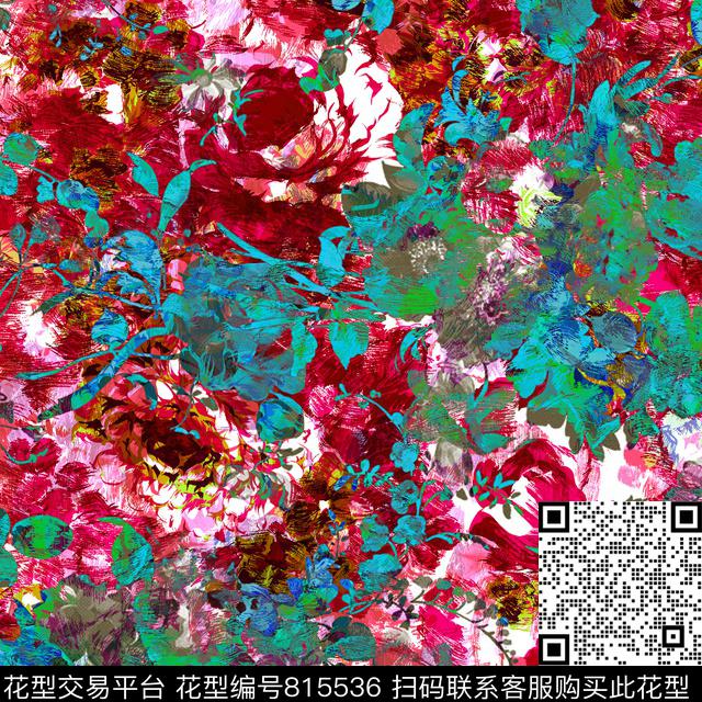 170323-3.tif - 815536 - 炫彩 多彩 花朵 - 数码印花花型 － 女装花型设计 － 瓦栏