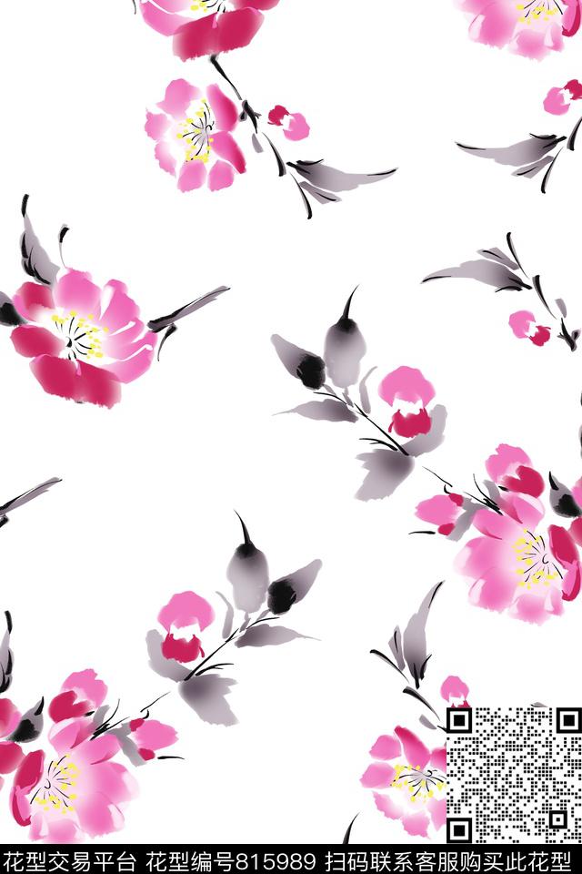 0328-4.jpg - 815989 - 花瓣 花朵 花卉 - 传统印花花型 － 女装花型设计 － 瓦栏