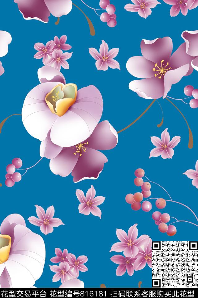 0328-9.jpg - 816181 - 花朵 花瓣 花卉 - 传统印花花型 － 女装花型设计 － 瓦栏