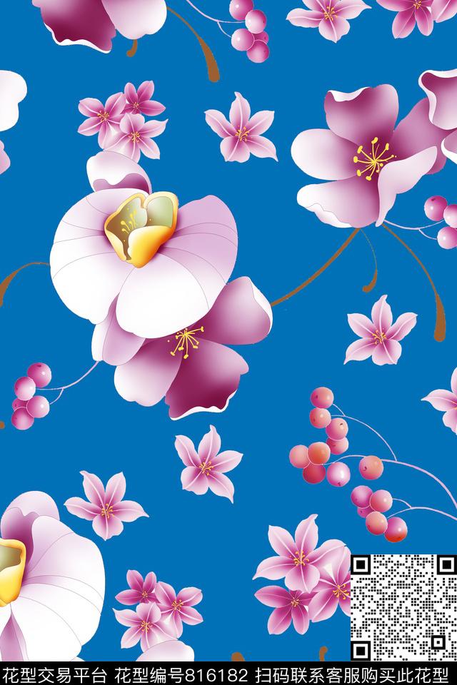 0328-9-1.jpg - 816182 - 花朵 花瓣 花卉 - 传统印花花型 － 女装花型设计 － 瓦栏