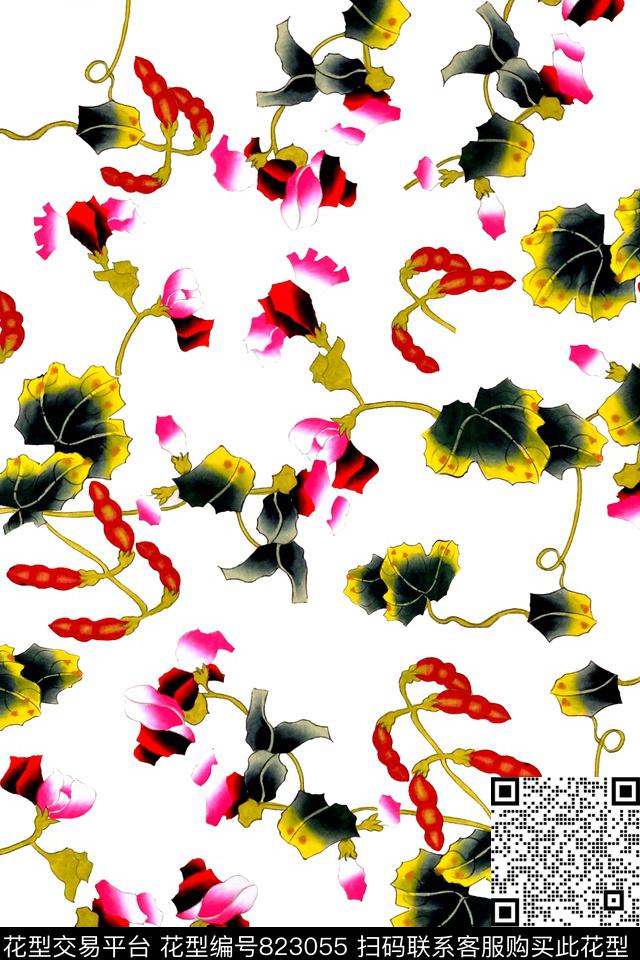 20170330-3-1.jpg - 823055 - 花瓣 满版散花 花卉 - 数码印花花型 － 女装花型设计 － 瓦栏