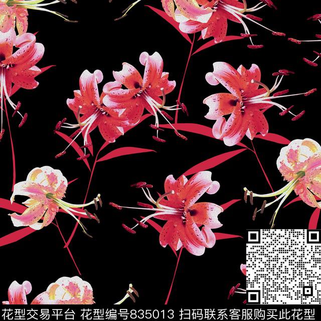 DG65-1896_P (W-50 H-50cm).jpg - 835013 - 大花 花朵 花卉 - 传统印花花型 － 女装花型设计 － 瓦栏
